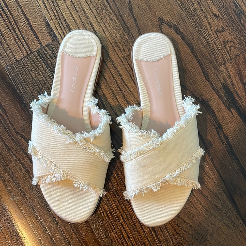 Tony bianco frayed edge sandal